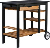Garten Servierwagen Beistelltisch Serviertisch Trolley