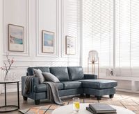 Ecksofa in Vintage Optik grau