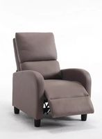 Relaxsessel mit verstellbare Rückenlehne & Fußteil - Braun