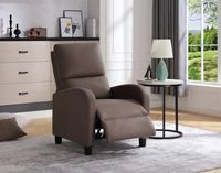 Relaxsessel mit verstellbare Rückenlehne & Fußteil - Braun