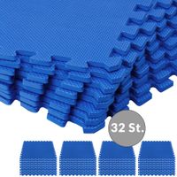 monzana Bodenschutz-/Puzzlematte 32-tlg. Blau 180x360x1cm