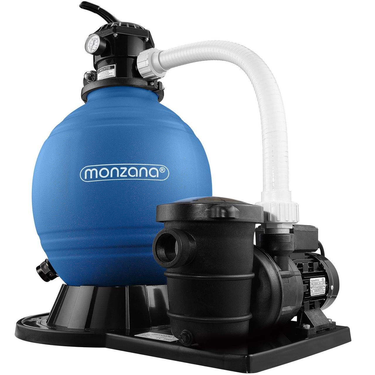 Casaria monzana Sandfilteranlage 15.900 L/h mit Vorfilter