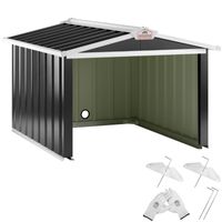 Gardebruk Mähroboter Garage Anthrazit Metall 86x100x63cm