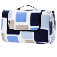 Detex Picknickdecke Quadrate/Blau 2x2m