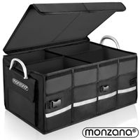 monzana Kofferraumtasche Schwarz 60x35x30cm