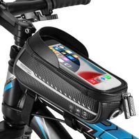 monzana Fahrradtasche Schwarz 20x11,5x11cm