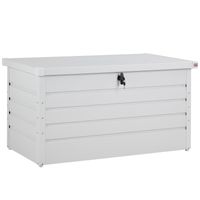 Gardebruk Abschließbare Auflagenbox Weiß Metall