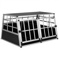 Cadoca Hundetransportbox XL 89x70x51cm Alu