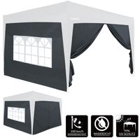 Casaria Seitenwände Faltpavillon 2er-Set Anthrazit 3x2m