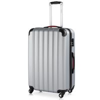 monzana Koffer Hartschale Baseline Silber XL aus ABS 90l 45,5x28x70cm