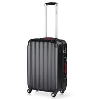 monzana Koffer Hartschale Baseline Schwarz L aus ABS 62l 39,5x25x60cm
