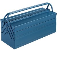 monzana Stahl Werkzeugkoffer Blau 53x20x20cm