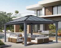 Gartenpavillon Dallas 4.3x4.8  anthrazit