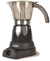 elektrische Espresso Kaffeemaschine in schwarz für bis zu 6 Tassen mit 360° drehbarem Kopf