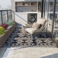Outdoor-Teppich, wasserdichter Kunststoffteppich für Terrasse, Balkon