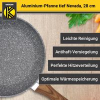 Aluminium Pfanne NEVADA tief, 28 cm
