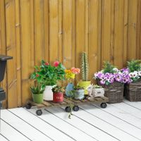 2er-Set Pflanzenroller Blumenroller 30x30cm für Innen und Außen