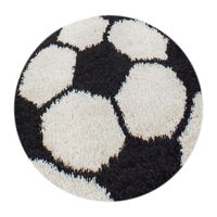 Teppich, FUN 6001, BLACK, 120 x 120 cm