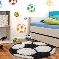 Teppich, FUN 6001, BLACK, 120 x 120 cm
