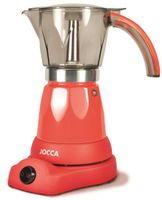 elektrische Espresso Kaffeemaschine in rot für bis zu 6 Tassen mit 360° drehbarem Kopf