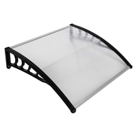 Kunststoff-Vordach, ca. 120 x 80 x 23,5 cm - Transparent