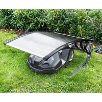 Mähroboter-Garage aus Stahl & PC-Board (5 mm), ca. 103 x 77 x 45,5 cm - Anthrazit