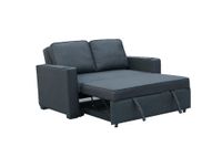 2-Sitzer Sofabett inkl. Kissen, ca. 150 x 96 x 86 cm - Dunkelgrau