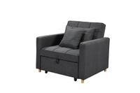 Sofabett inkl. Kissen, ca. 101 cm x 95 cm x 88 cm - Dunkelgrau 
