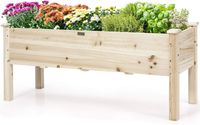 Hochbeet aus Holz, Pflanzbeet für Kinder