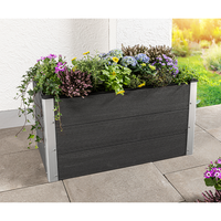 Gartenpflanzkübel aus WPC, ca. 100 x 50 x 54 cm - Holzoptik