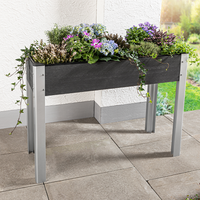 Gartenpflanzkübel aus WPC, ca. 100 x 40 x 75 cm - Holzoptik