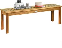 COSTWAY Sitzbank Massivholz Gartenmöbel