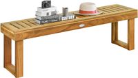 COSTWAY Sitzbank Massivholz Gartenmöbel