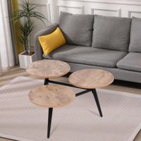 3tlg. Couchtisch, ca. 73 x 67 x 39 cm