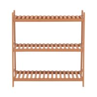 Pflanzenregal mit 3 Ablagen aus Holz, ca. 86 cm x 32 cm x 90 cm 