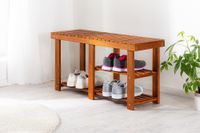 Universal-/Schuhregal Akazienholz 87 x 28 x 45cm