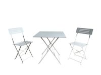 3tlg. Bistro Set HGE49-WEI weiß