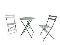 3tlg. Bistro-Set HGE48-GRN grün
