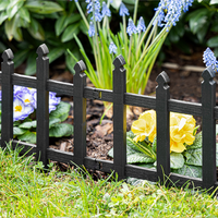 10 tlg. Gartenzaun-Set aus PP, ca. 60 x 30,5 cm