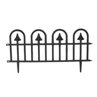 10 teiliges Gartenzaun-Set aus PP, ca. 60 x 31,5 cm