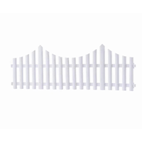 10 teiliges Gartenzaun-Set aus PP, ca. 61 x 21,5 cm