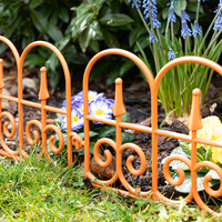 10 teiliges Gartenzaun-Set aus PP, ca. 58 x 33,5 cm