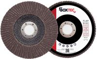 Fächerscheiben BRAUN 125mm Lamellenscheiben Schleifscheiben für Metall &amp; Holz 10er Pack MIX-Set