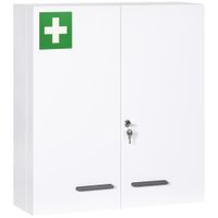Medizinschrank, 2-türiger Apothekerschrank, Arzneischrank, Wandmontage
