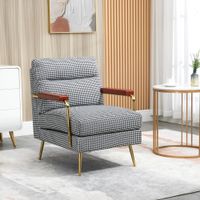 Ohrensessel Relaxsessel, Polstersessel Akzentsessel mit Leinenoptik