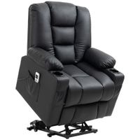 Sessel mit Aufstehhilfe Massagesessel mit Fußstütze Relaxsessel bis 150kg