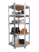 Schwerlasteckregal, 5 Ablagen je 175kg belastbar, 180 x 70  x 40 cm