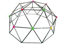 Kinder Klettergerüst Dome Climber Outdoor Klettergestell Metall 280 x 280 x 140 cm