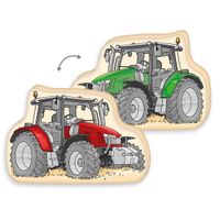 Traktor Konturenkissen Größe 36x24x5 cm