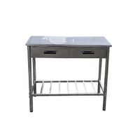 Arbeitstisch aus Edelstahl für Outdoorküche
